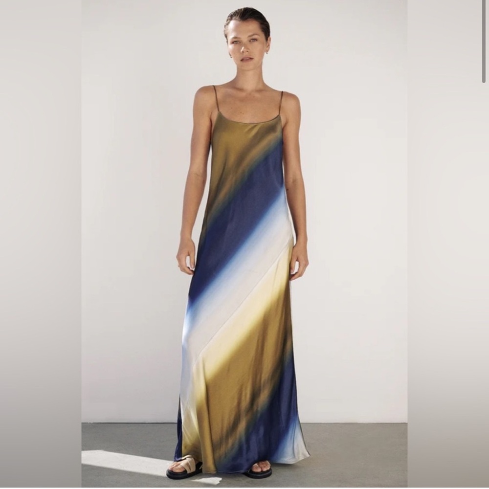 Dissh denai satin maxi dress